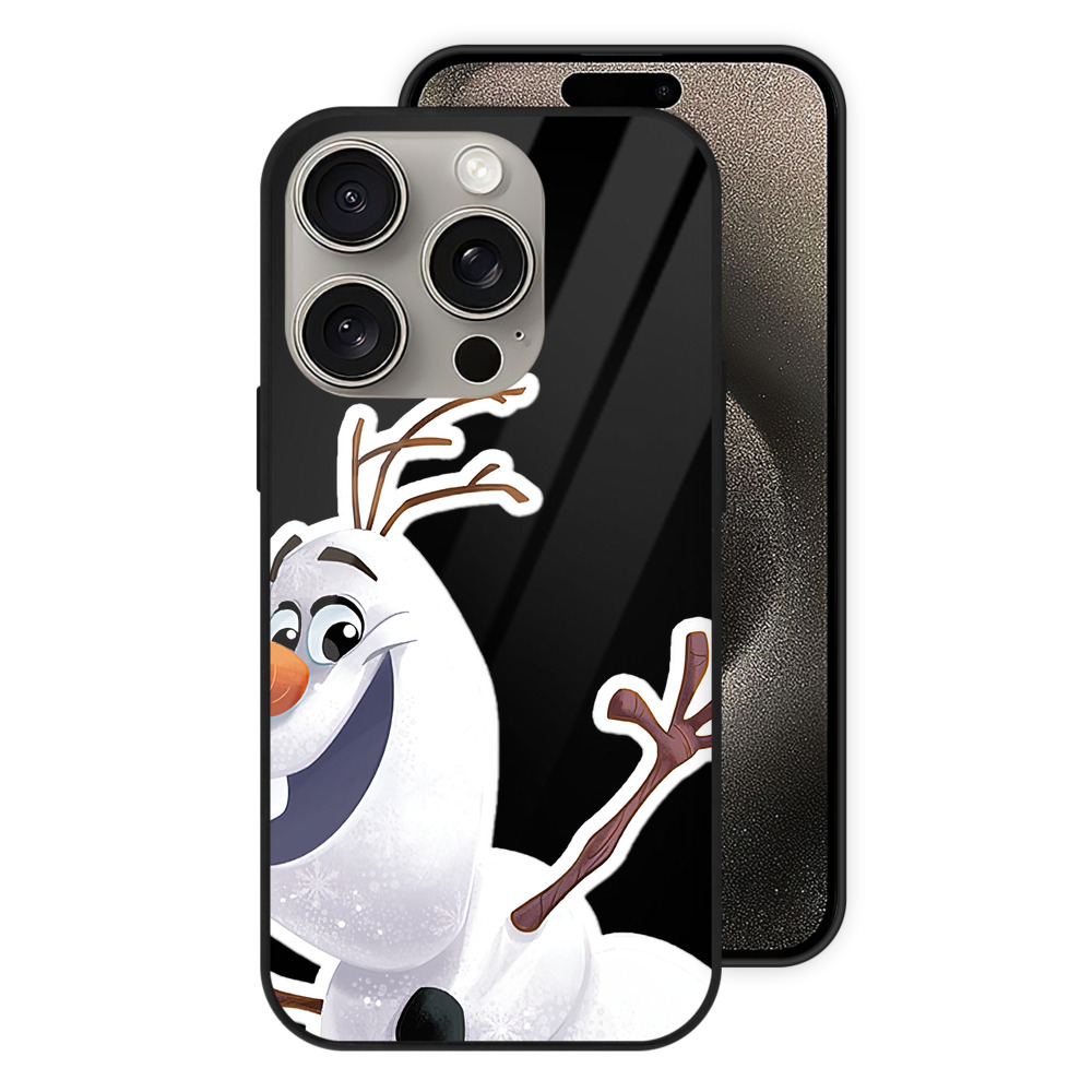 （画像用） アナと雪の女王 アンナ エルサ Frozen Anna Elsa 【iPhone15Pro対応】スマホケース 耐衝撃＆黄変防止 背面ガラス