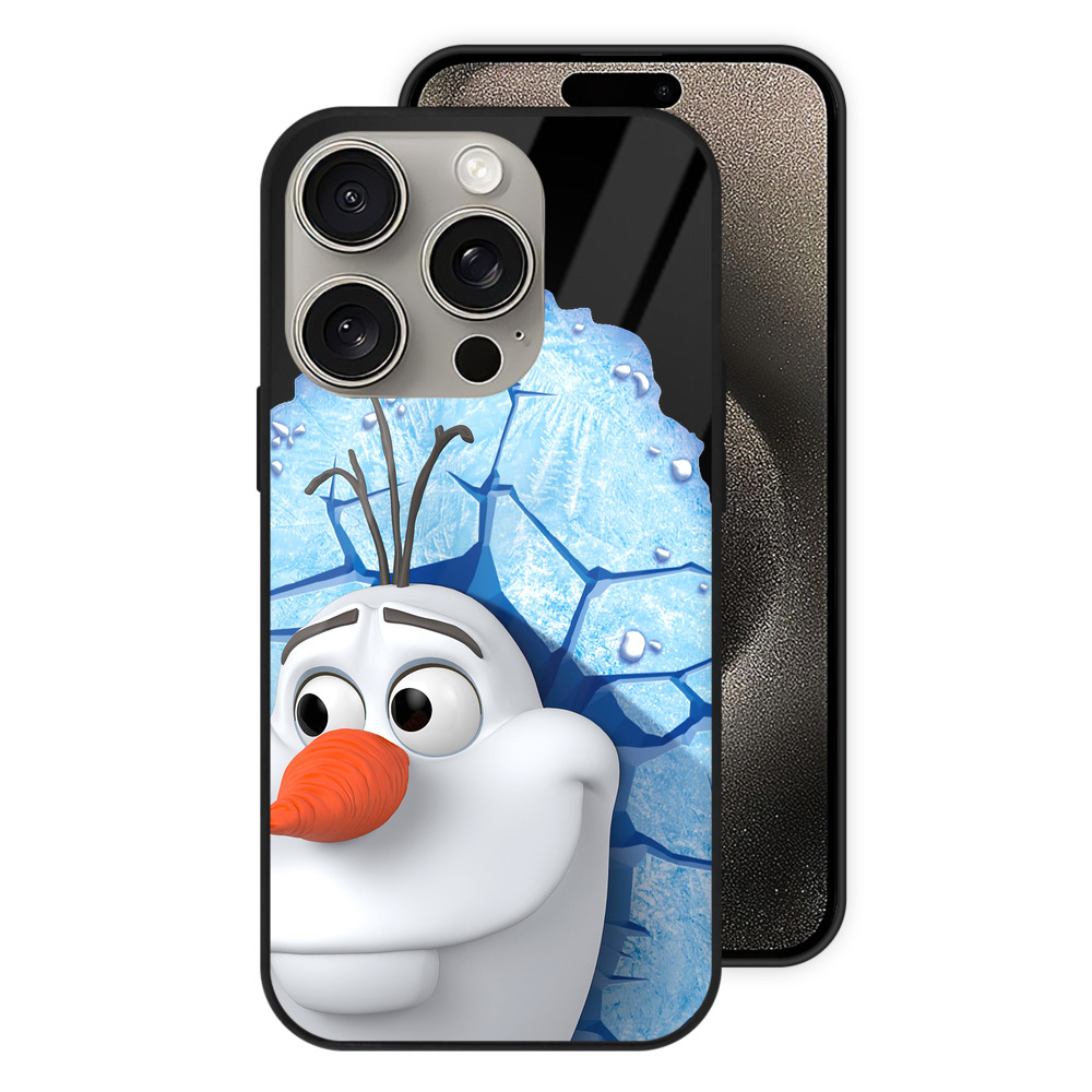 （画像用） アナと雪の女王 アンナ エルサ Frozen Anna Elsa 【iPhone15Pro対応】スマホケース 耐衝撃＆黄変防止 背面ガラス