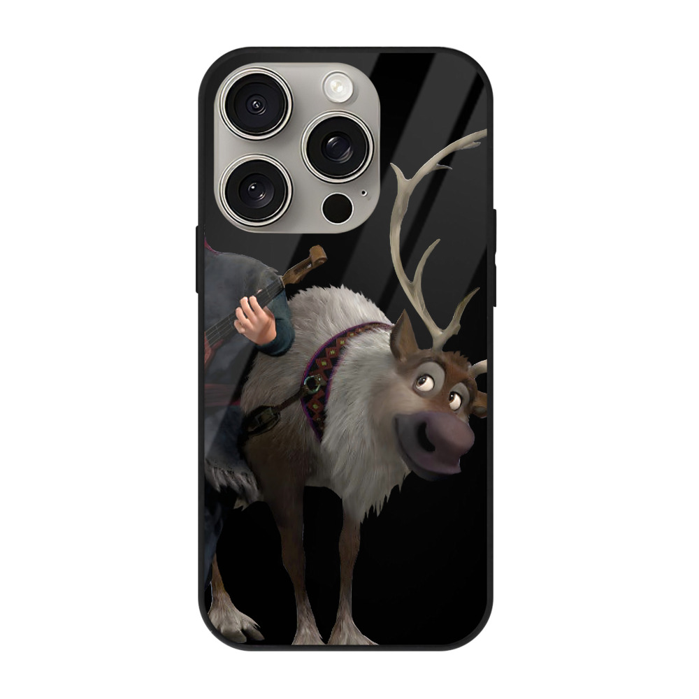 （画像用） アナと雪の女王 アンナ エルサ Frozen Anna Elsa 【iPhone15Pro対応】スマホケース 耐衝撃＆黄変防止 背面ガラス