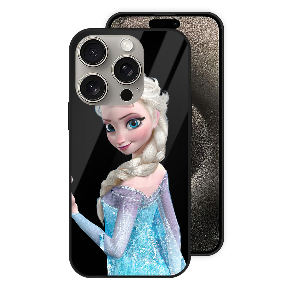 （画像用） アナと雪の女王 アンナ エルサ Frozen Anna Elsa 【iPhone15Pro対応】スマホケース 耐衝撃＆黄変防止 背面ガラス