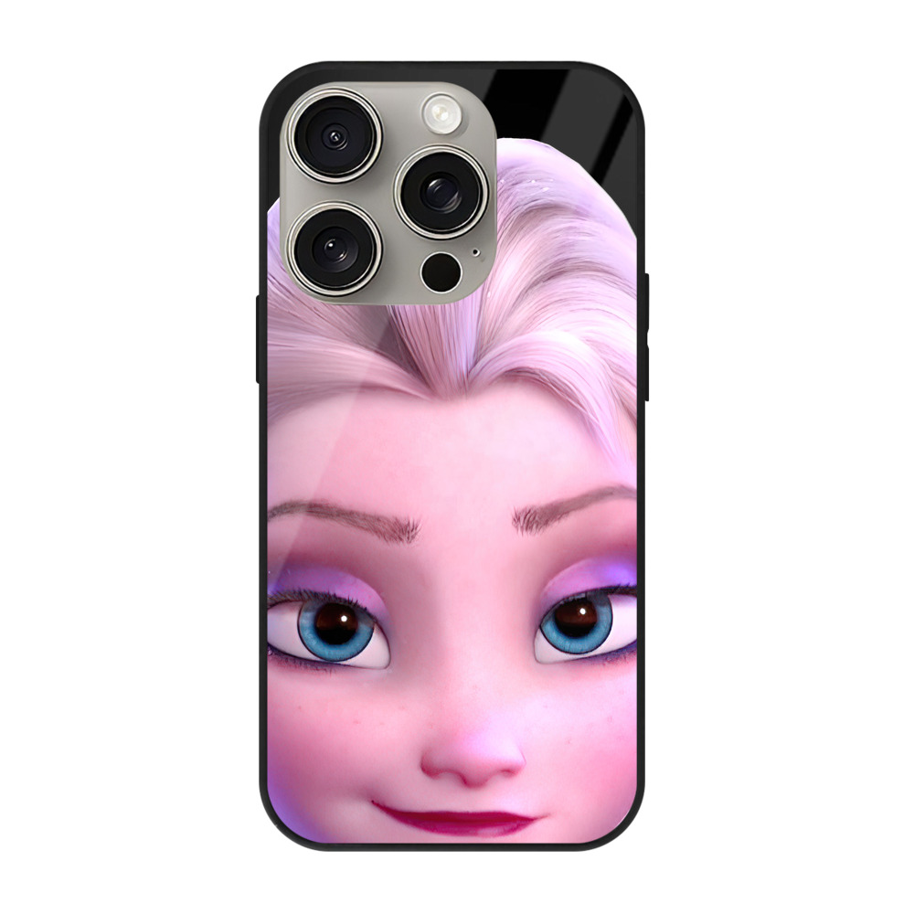（画像用） アナと雪の女王 アンナ エルサ Frozen Anna Elsa 【iPhone15Pro対応】スマホケース 耐衝撃＆黄変防止 背面ガラス
