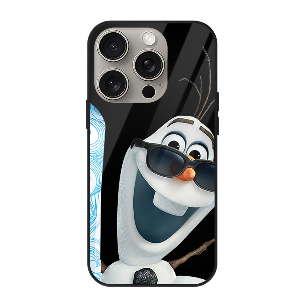 （画像用） アナと雪の女王 アンナ エルサ Frozen Anna Elsa 【iPhone15Pro対応】スマホケース 耐衝撃＆黄変防止 背面ガラス