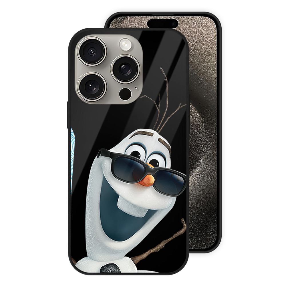 （画像用） アナと雪の女王 アンナ エルサ Frozen Anna Elsa 【iPhone15Pro対応】スマホケース 耐衝撃＆黄変防止 背面ガラス