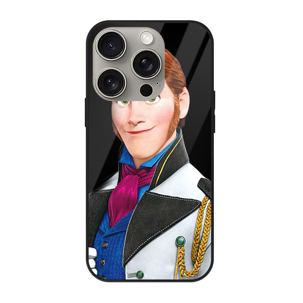 （画像用） アナと雪の女王 アンナ エルサ Frozen Anna Elsa 【iPhone15Pro対応】スマホケース 耐衝撃＆黄変防止 背面ガラス