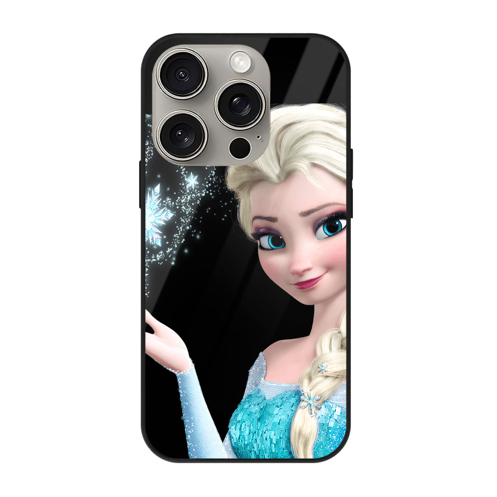 （画像用） アナと雪の女王 アンナ エルサ Frozen Anna Elsa 【iPhone15Pro対応】スマホケース 耐衝撃＆黄変防止 背面ガラス