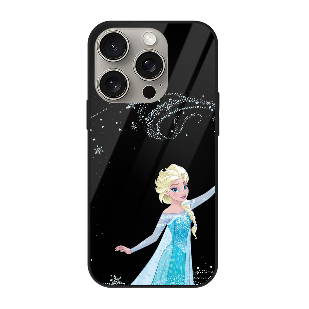（画像用） アナと雪の女王 アンナ エルサ Frozen Anna Elsa 【iPhone15Pro対応】スマホケース 耐衝撃＆黄変防止 背面ガラス