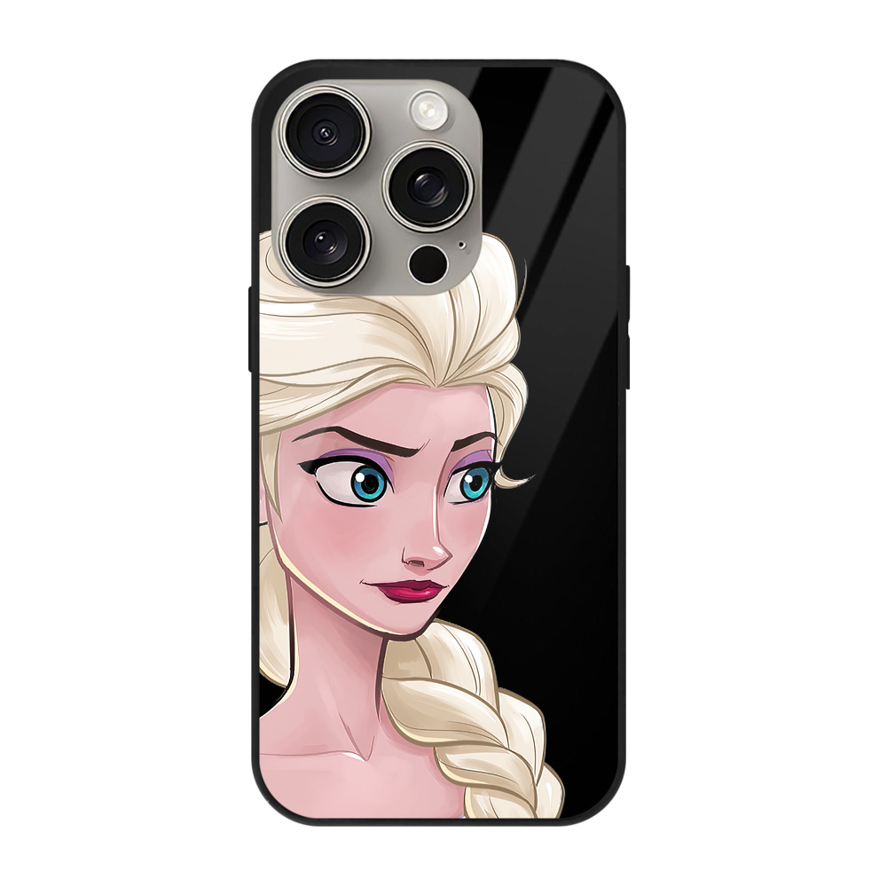 （画像用） アナと雪の女王 アンナ エルサ Frozen Anna Elsa 【iPhone15Pro対応】スマホケース 耐衝撃＆黄変防止 背面ガラス