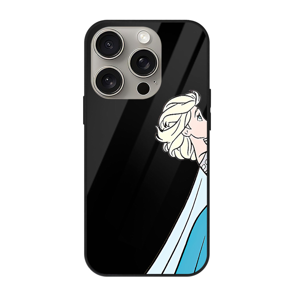 （画像用） アナと雪の女王 アンナ エルサ Frozen Anna Elsa 【iPhone15Pro対応】スマホケース 耐衝撃＆黄変防止 背面ガラス