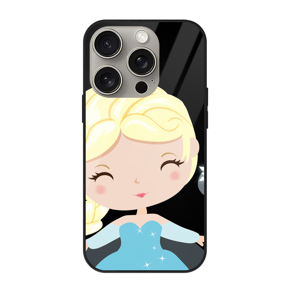 （画像用） アナと雪の女王 アンナ エルサ Frozen Anna Elsa 【iPhone15Pro対応】スマホケース 耐衝撃＆黄変防止 背面ガラス