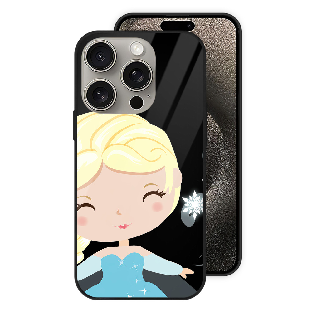 （画像用） アナと雪の女王 アンナ エルサ Frozen Anna Elsa 【iPhone15Pro対応】スマホケース 耐衝撃＆黄変防止 背面ガラス