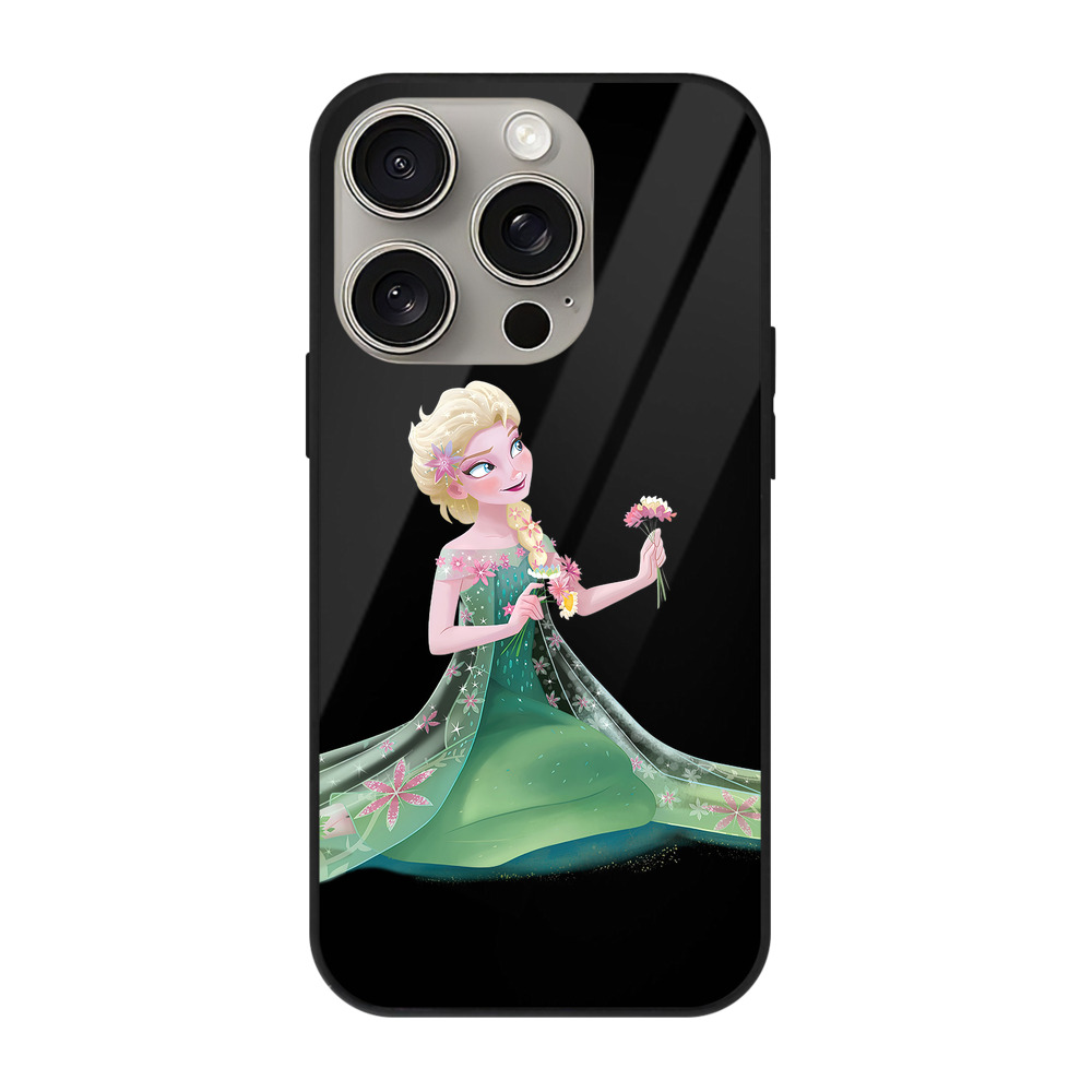 （画像用） アナと雪の女王 アンナ エルサ Frozen Anna Elsa 【iPhone15Pro対応】スマホケース 耐衝撃＆黄変防止 背面ガラス