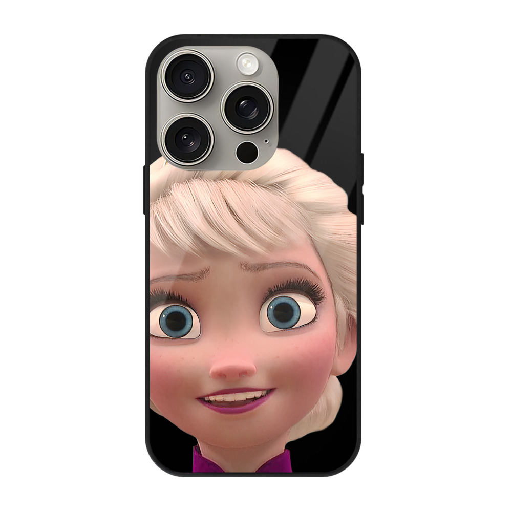 （画像用） アナと雪の女王 アンナ エルサ Frozen Anna Elsa 【iPhone15Pro対応】スマホケース 耐衝撃＆黄変防止 背面ガラス