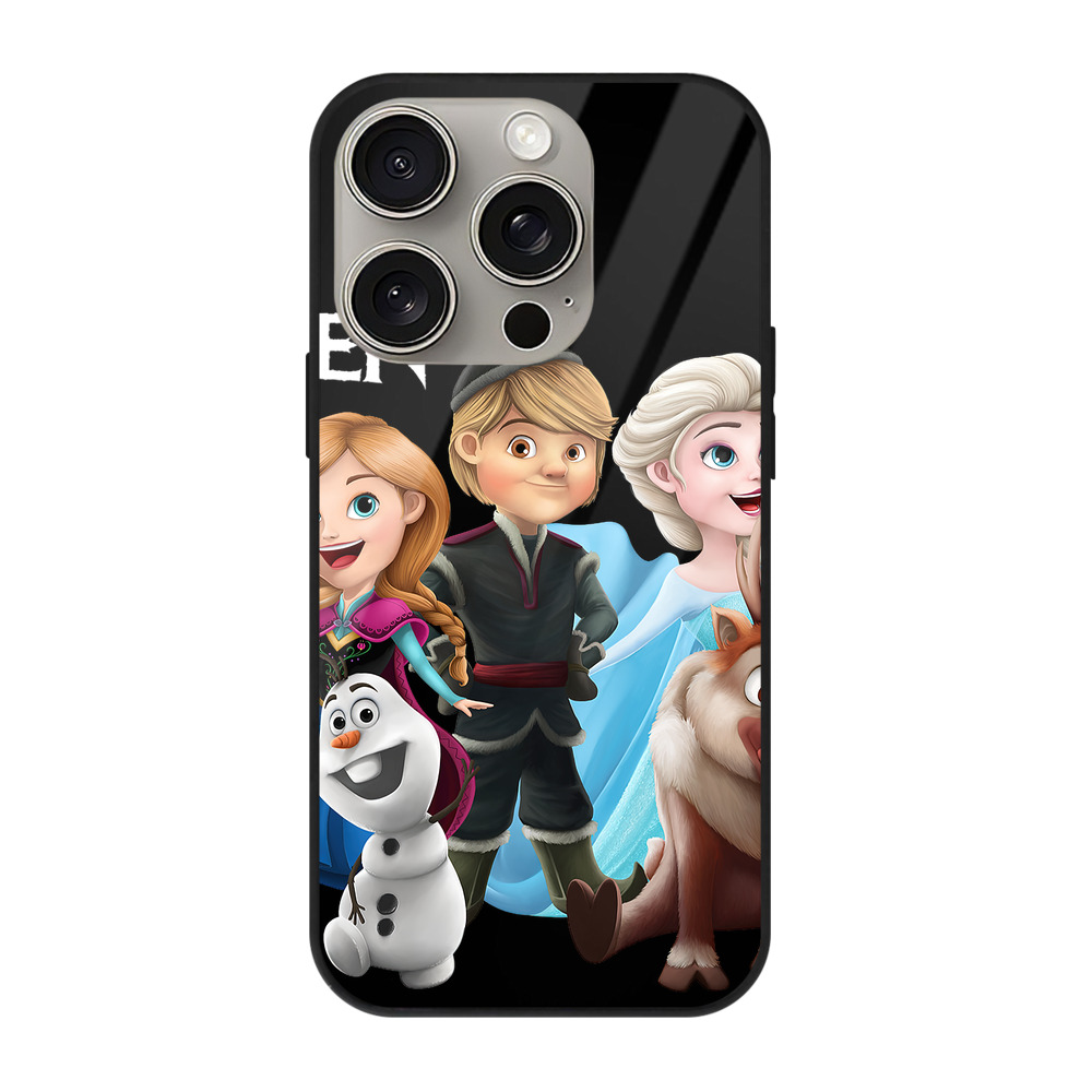 （画像用） アナと雪の女王 アンナ エルサ Frozen Anna Elsa 【iPhone15Pro対応】スマホケース 耐衝撃＆黄変防止 背面ガラス