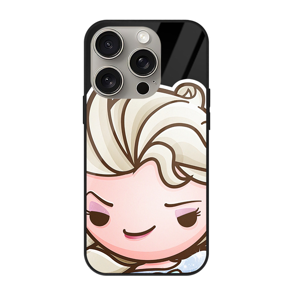 （画像用） アナと雪の女王 アンナ エルサ Frozen Anna Elsa 【iPhone15Pro対応】スマホケース 耐衝撃＆黄変防止 背面ガラス