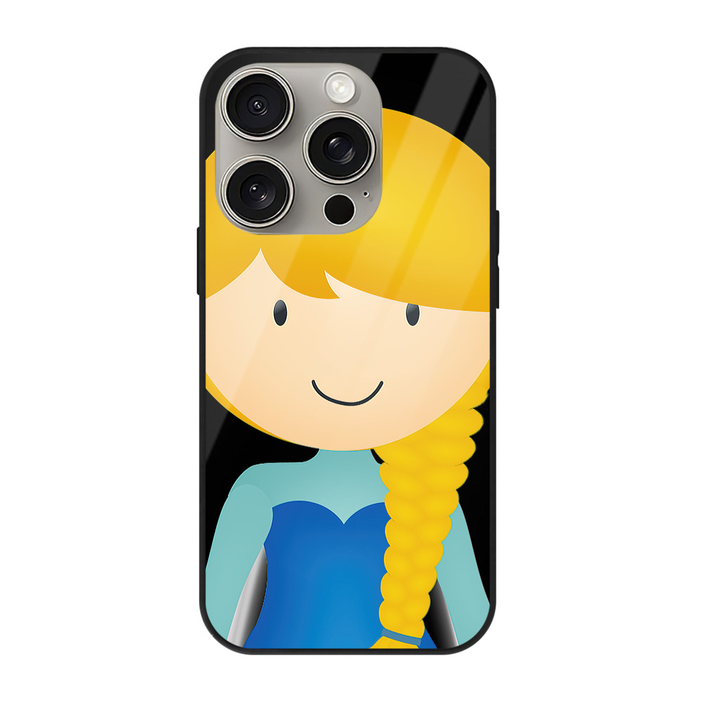（画像用） アナと雪の女王 アンナ エルサ Frozen Anna Elsa 【iPhone15Pro対応】スマホケース 耐衝撃＆黄変防止 背面ガラス