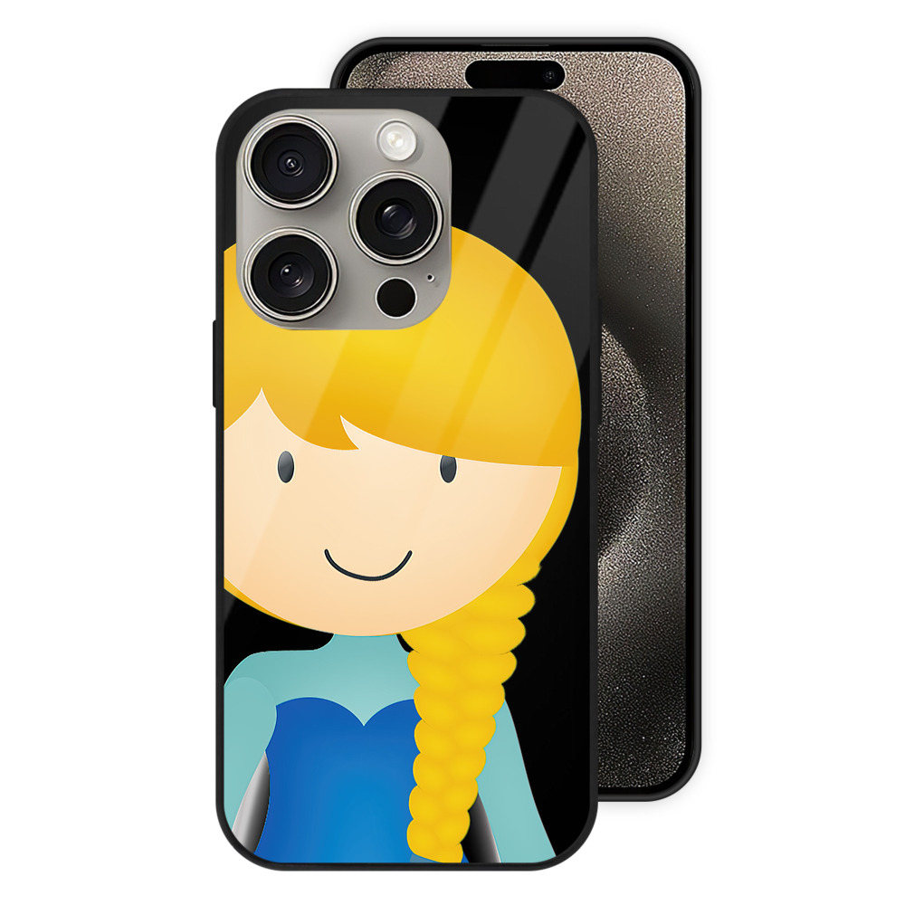 （画像用） アナと雪の女王 アンナ エルサ Frozen Anna Elsa 【iPhone15Pro対応】スマホケース 耐衝撃＆黄変防止 背面ガラス
