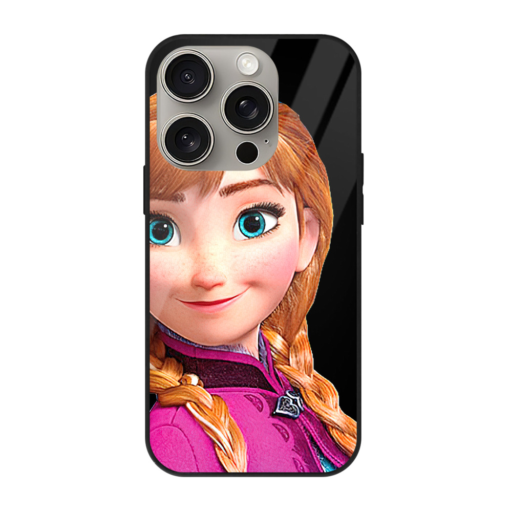 （画像用） アナと雪の女王 アンナ エルサ Frozen Anna Elsa 【iPhone15Pro対応】スマホケース 耐衝撃＆黄変防止 背面ガラス
