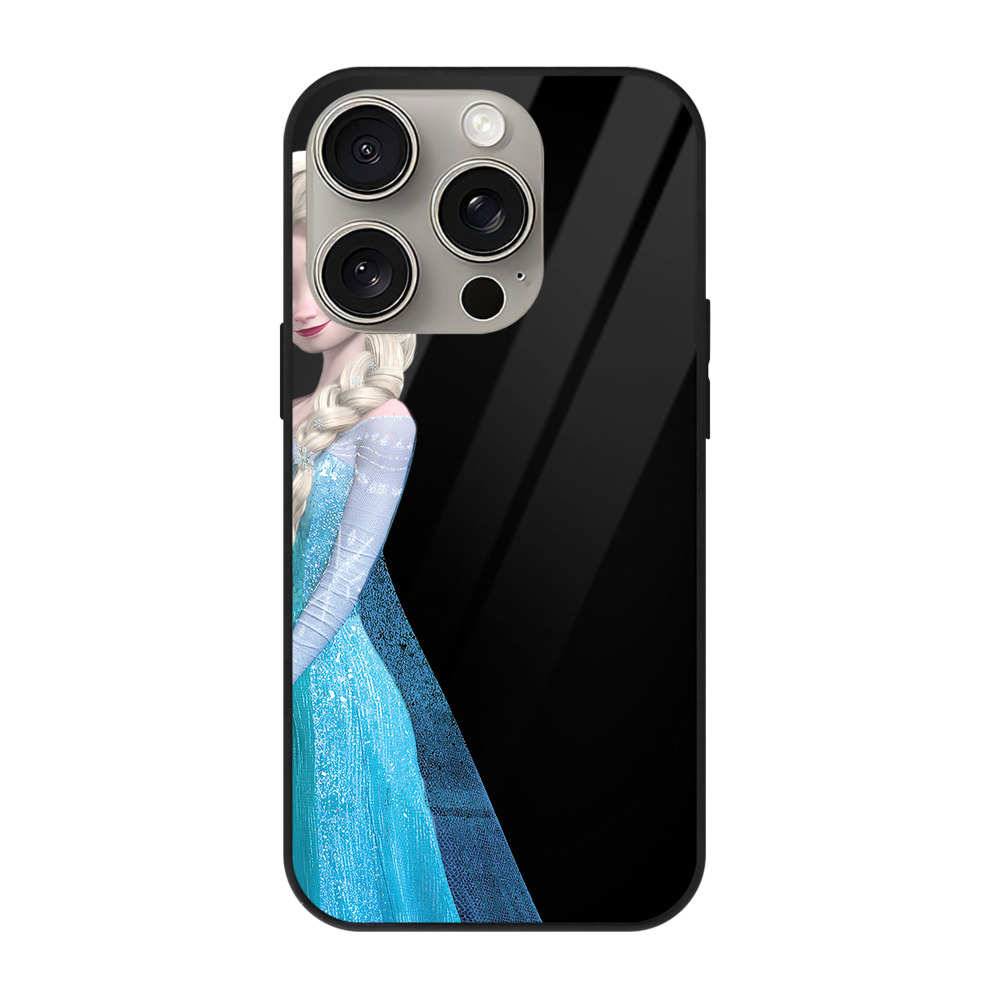 （画像用） アナと雪の女王 アンナ エルサ Frozen Anna Elsa 【iPhone15Pro対応】スマホケース 耐衝撃＆黄変防止 背面ガラス
