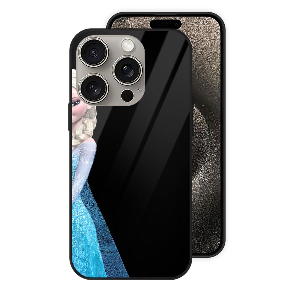 （画像用） アナと雪の女王 アンナ エルサ Frozen Anna Elsa 【iPhone15Pro対応】スマホケース 耐衝撃＆黄変防止 背面ガラス
