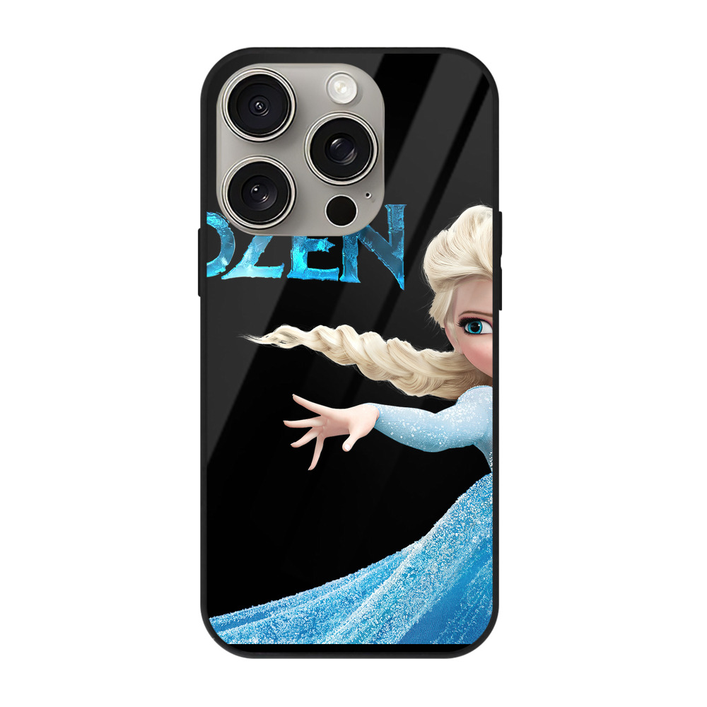 （画像用） アナと雪の女王 アンナ エルサ Frozen Anna Elsa 【iPhone15Pro対応】スマホケース 耐衝撃＆黄変防止 背面ガラス