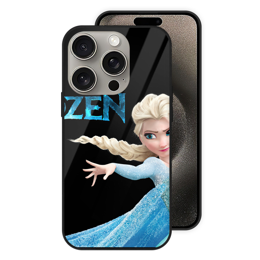 （画像用） アナと雪の女王 アンナ エルサ Frozen Anna Elsa 【iPhone15Pro対応】スマホケース 耐衝撃＆黄変防止 背面ガラス