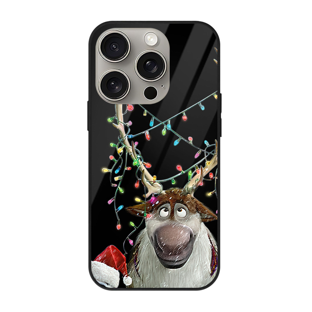 （画像用） アナと雪の女王 アンナ エルサ Frozen Anna Elsa 【iPhone15Pro対応】スマホケース 耐衝撃＆黄変防止 背面ガラス