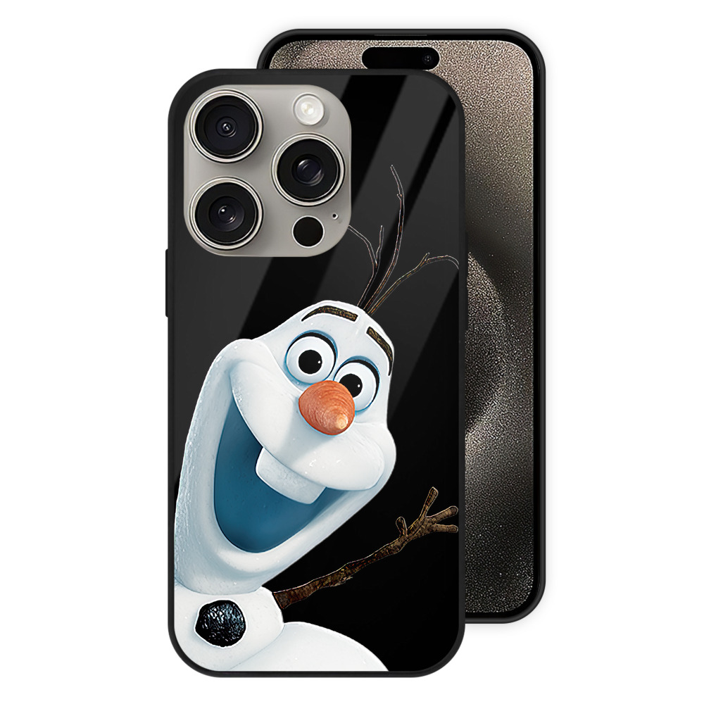 （画像用） アナと雪の女王 アンナ エルサ Frozen Anna Elsa 【iPhone15Pro対応】スマホケース 耐衝撃＆黄変防止 背面ガラス