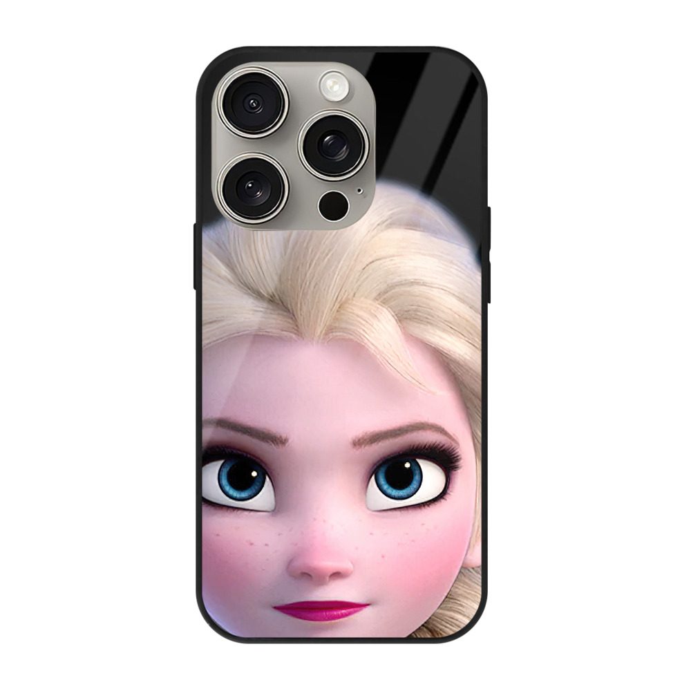 （画像用） アナと雪の女王 アンナ エルサ Frozen Anna Elsa 【iPhone15Pro対応】スマホケース 耐衝撃＆黄変防止 背面ガラス
