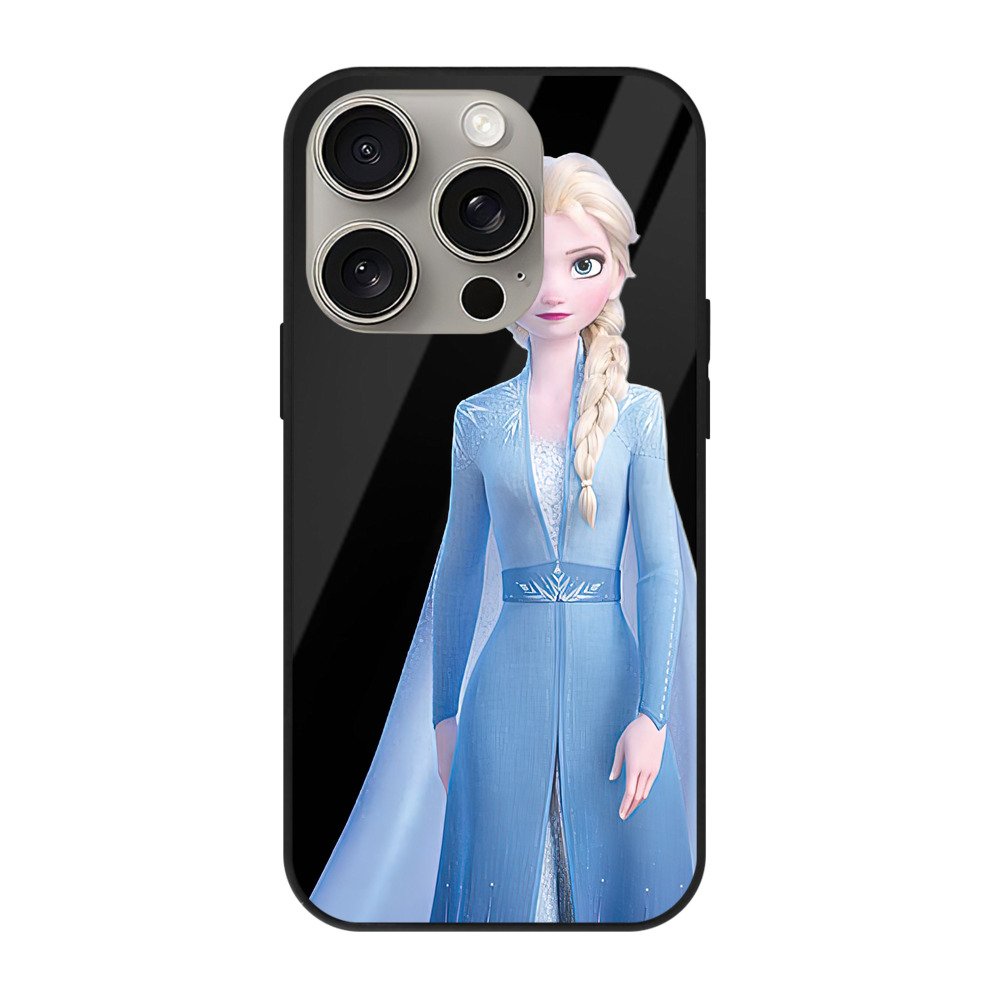 （画像用） アナと雪の女王 アンナ エルサ Frozen Anna Elsa 【iPhone15Pro対応】スマホケース 耐衝撃＆黄変防止 背面ガラス