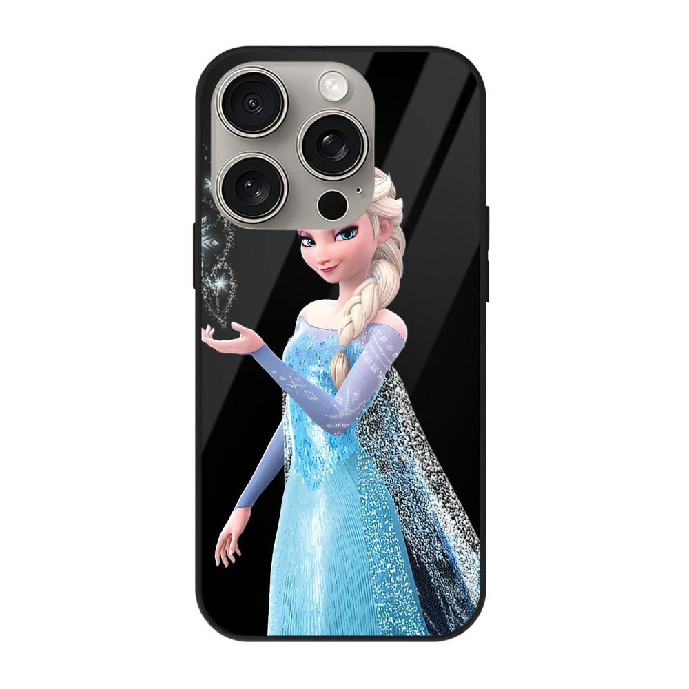 （画像用） アナと雪の女王 アンナ エルサ Frozen Anna Elsa 【iPhone15Pro対応】スマホケース 耐衝撃＆黄変防止 背面ガラス