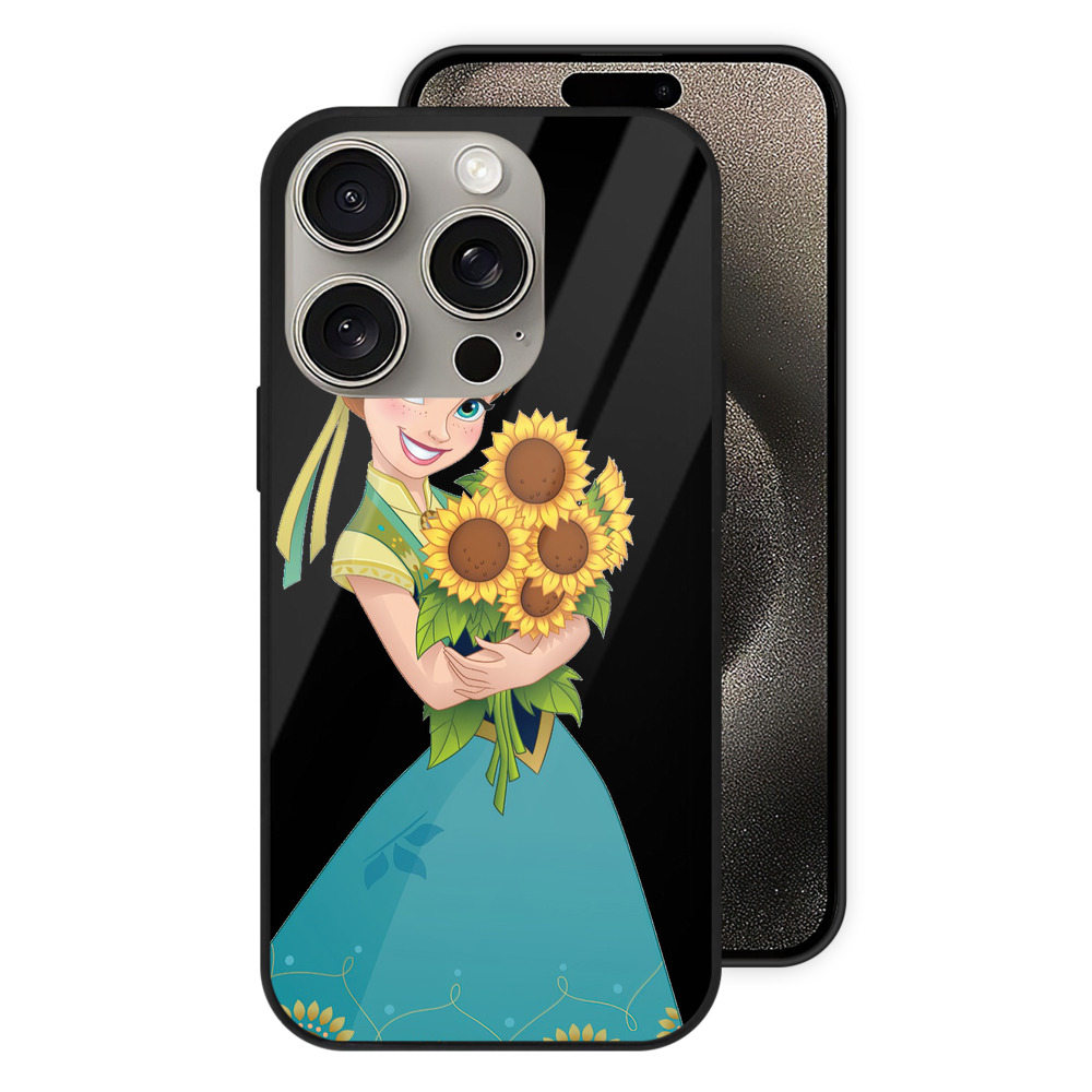 （画像用） アナと雪の女王 アンナ エルサ Frozen Anna Elsa 【iPhone15Pro対応】スマホケース 耐衝撃＆黄変防止 背面ガラス