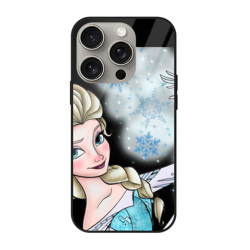 （画像用） アナと雪の女王 アンナ エルサ Frozen Anna Elsa 【iPhone15Pro対応】スマホケース 耐衝撃＆黄変防止 背面ガラス