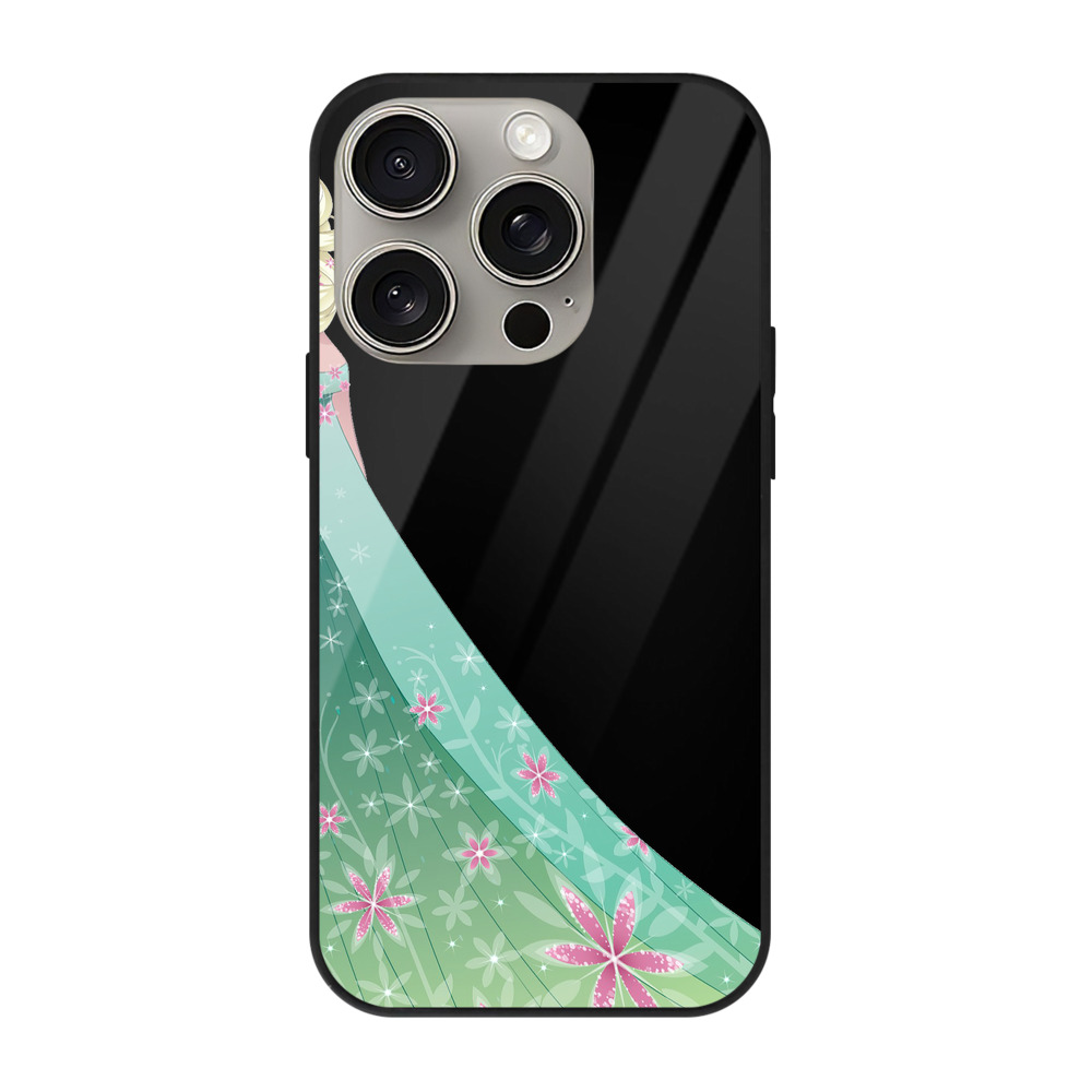 （画像用） アナと雪の女王 アンナ エルサ Frozen Anna Elsa 【iPhone15Pro対応】スマホケース 耐衝撃＆黄変防止 背面ガラス