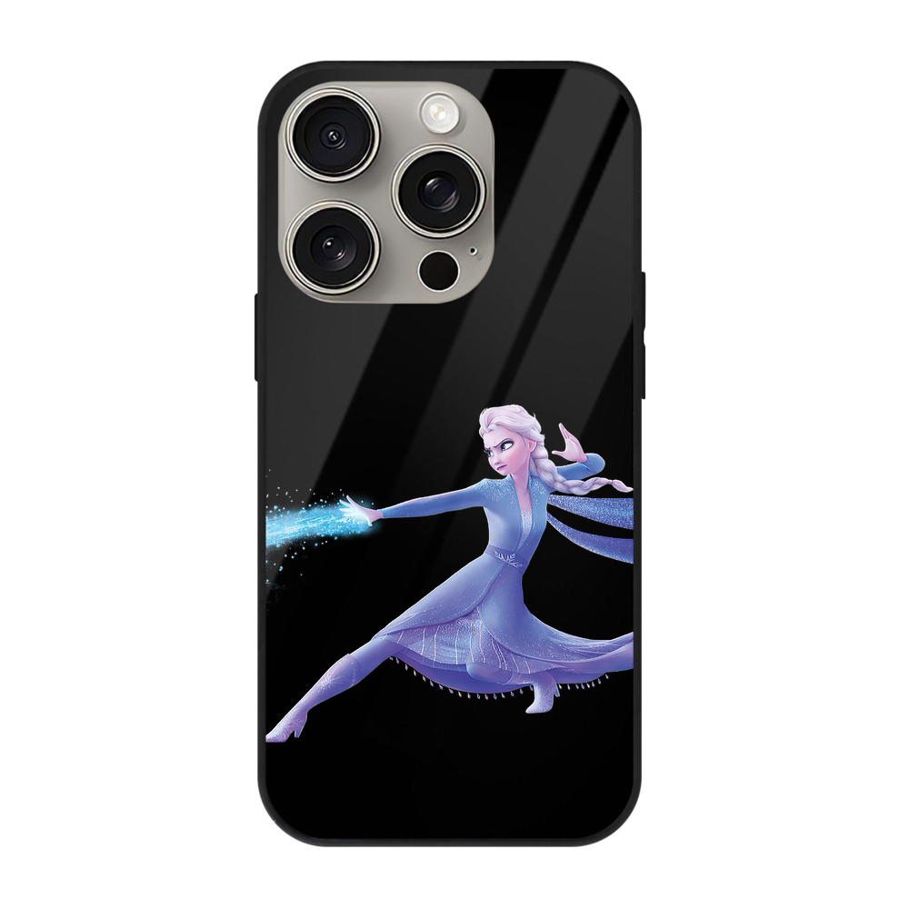 （画像用） アナと雪の女王 アンナ エルサ Frozen Anna Elsa 【iPhone15Pro対応】スマホケース 耐衝撃＆黄変防止 背面ガラス