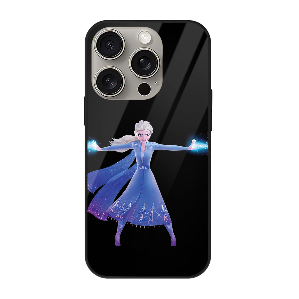（画像用） アナと雪の女王 アンナ エルサ Frozen Anna Elsa 【iPhone15Pro対応】スマホケース 耐衝撃＆黄変防止 背面ガラス