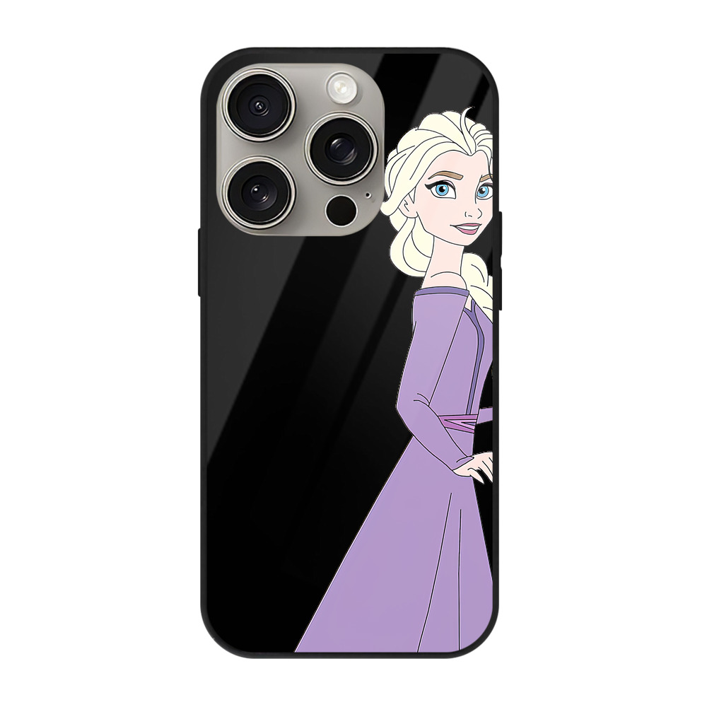 （画像用） アナと雪の女王 アンナ エルサ Frozen Anna Elsa 【iPhone15Pro対応】スマホケース 耐衝撃＆黄変防止 背面ガラス