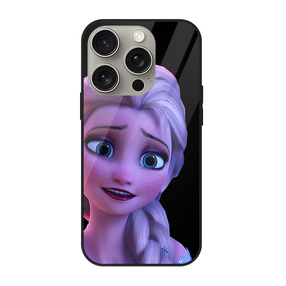 （画像用） アナと雪の女王 アンナ エルサ Frozen Anna Elsa 【iPhone15Pro対応】スマホケース 耐衝撃＆黄変防止 背面ガラス