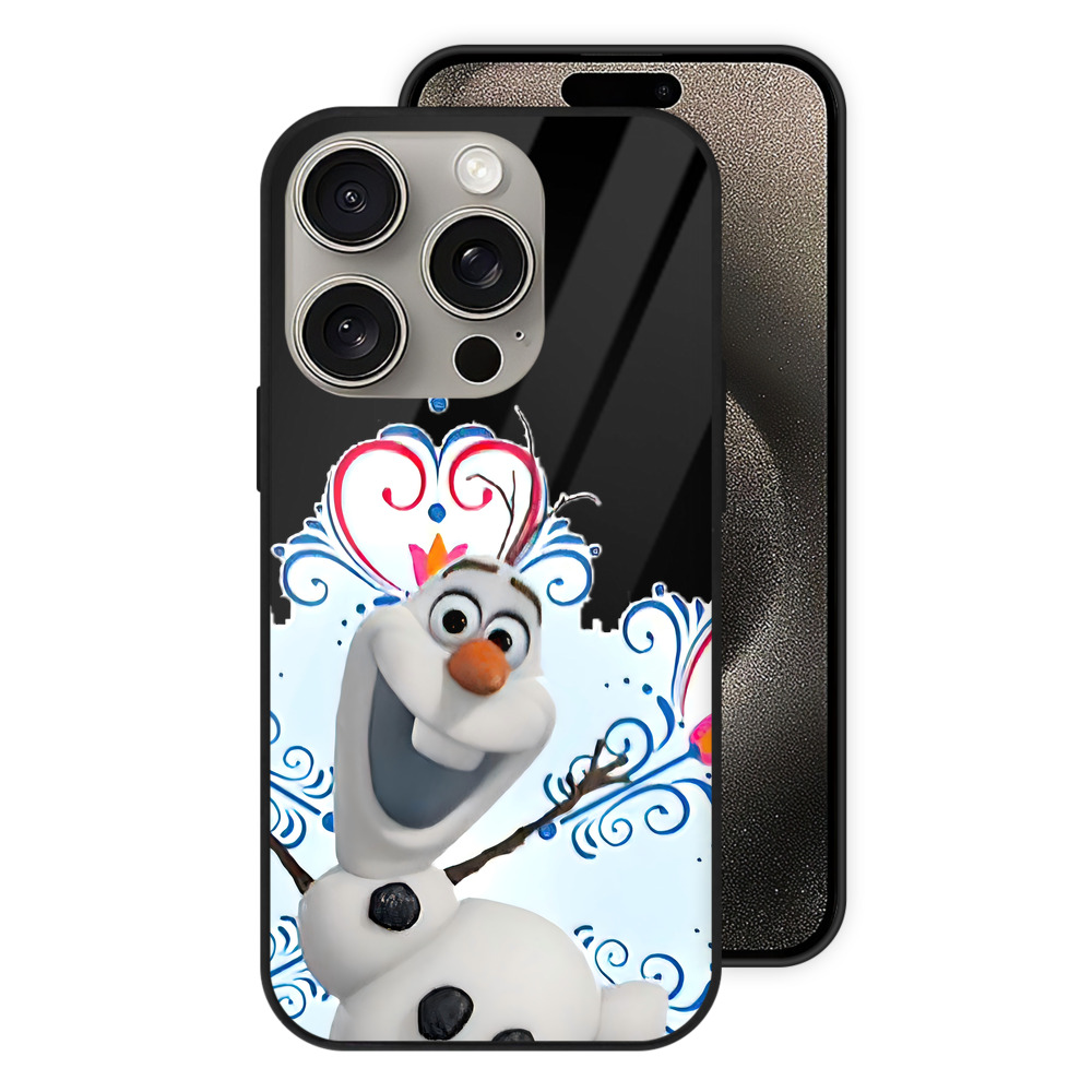（画像用） アナと雪の女王 アンナ エルサ Frozen Anna Elsa 【iPhone15Pro対応】スマホケース 耐衝撃＆黄変防止 背面ガラス