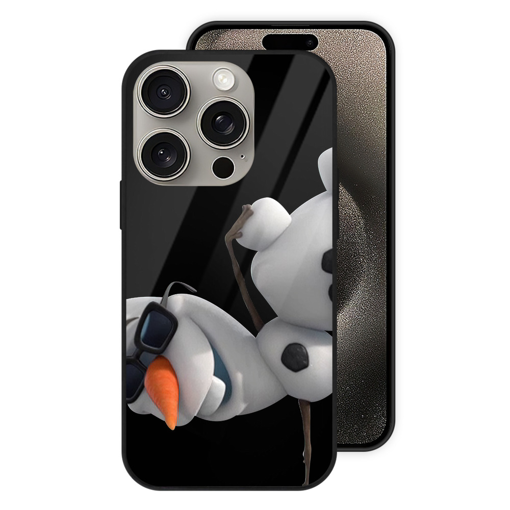 （画像用） アナと雪の女王 アンナ エルサ Frozen Anna Elsa 【iPhone15Pro対応】スマホケース 耐衝撃＆黄変防止 背面ガラス