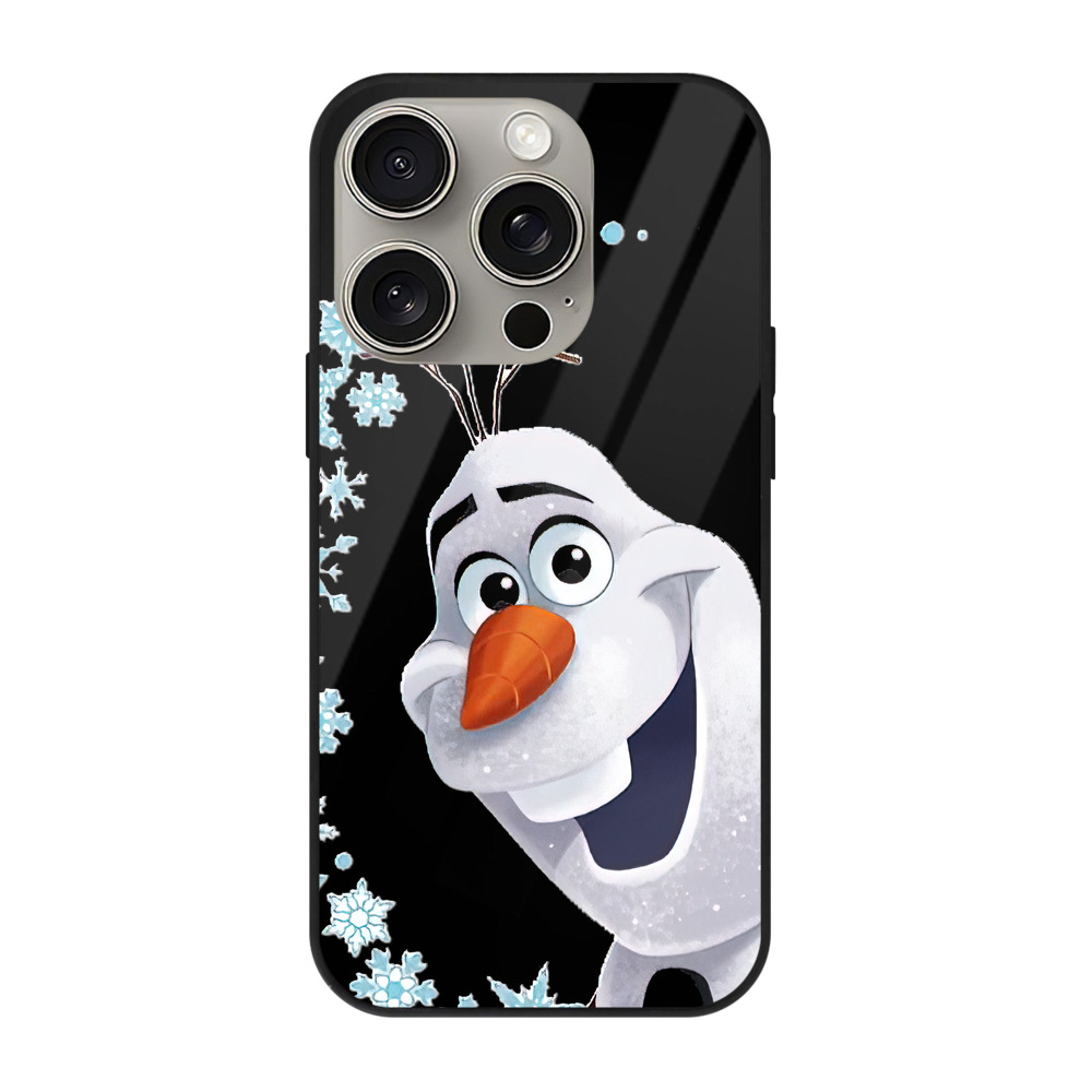 （画像用） アナと雪の女王 アンナ エルサ Frozen Anna Elsa 【iPhone15Pro対応】スマホケース 耐衝撃＆黄変防止 背面ガラス