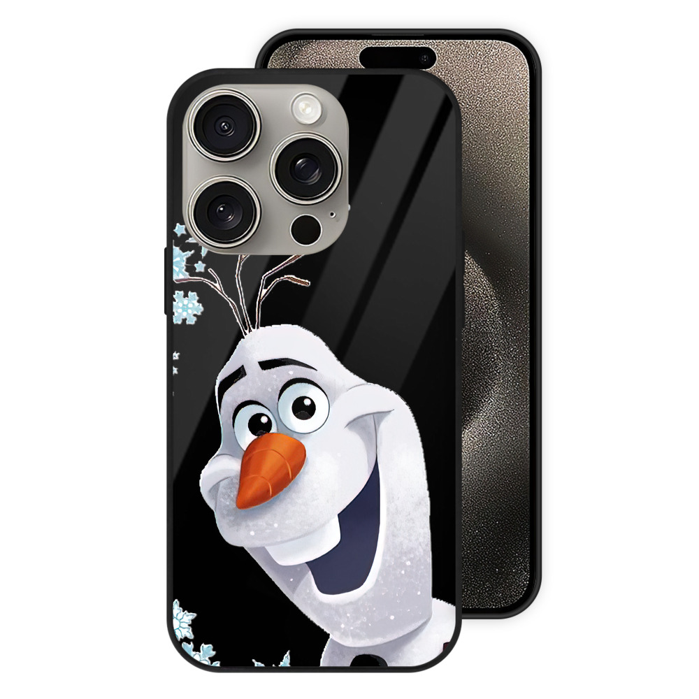 （画像用） アナと雪の女王 アンナ エルサ Frozen Anna Elsa 【iPhone15Pro対応】スマホケース 耐衝撃＆黄変防止 背面ガラス