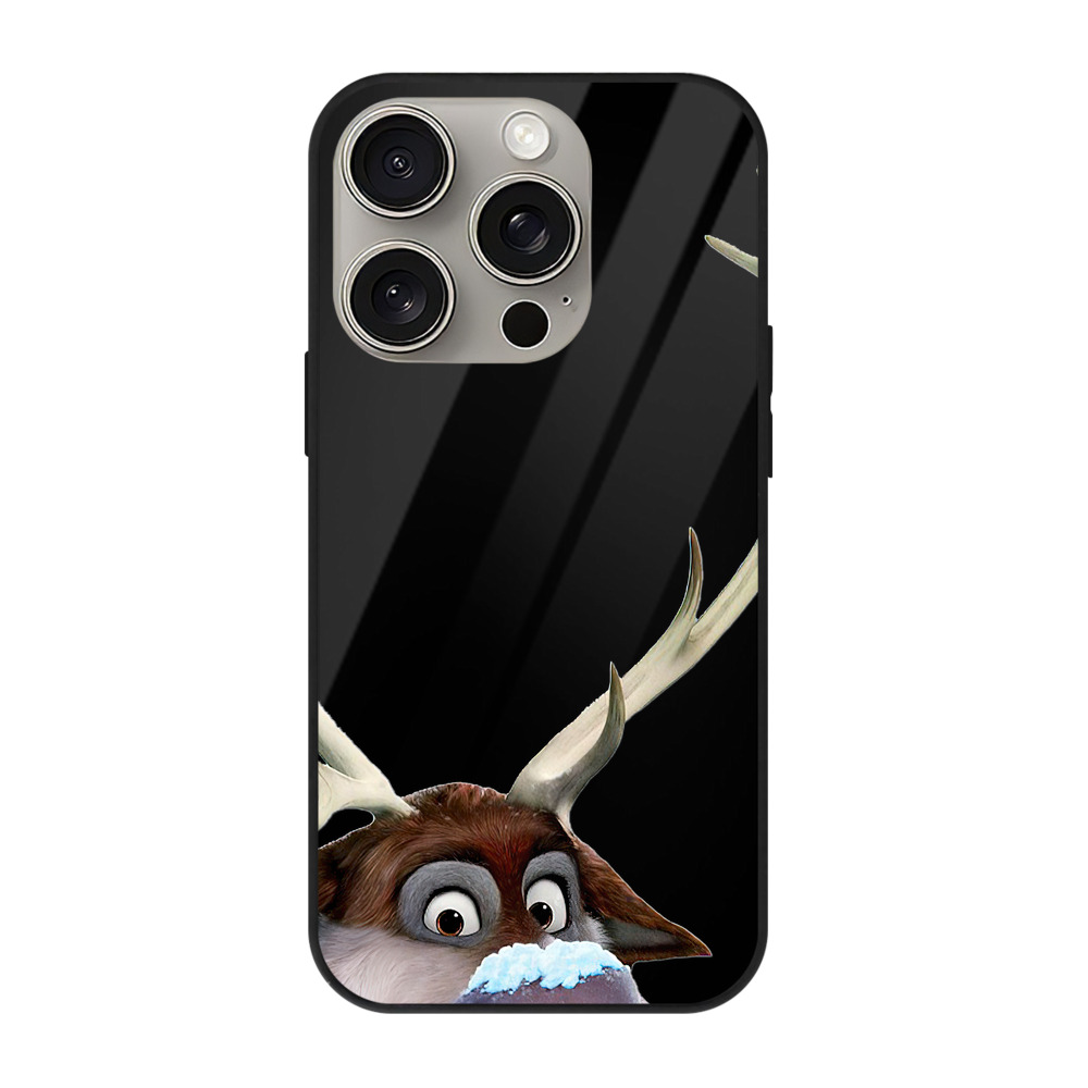 （画像用） アナと雪の女王 アンナ エルサ Frozen Anna Elsa 【iPhone15Pro対応】スマホケース 耐衝撃＆黄変防止 背面ガラス