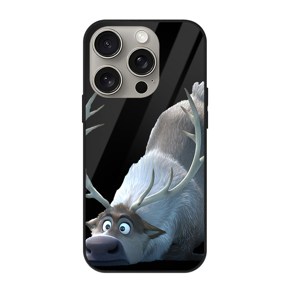 （画像用） アナと雪の女王 アンナ エルサ Frozen Anna Elsa 【iPhone15Pro対応】スマホケース 耐衝撃＆黄変防止 背面ガラス