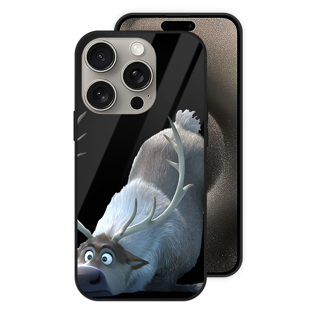 （画像用） アナと雪の女王 アンナ エルサ Frozen Anna Elsa 【iPhone15Pro対応】スマホケース 耐衝撃＆黄変防止 背面ガラス