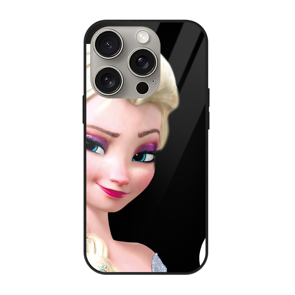 （画像用） アナと雪の女王 アンナ エルサ Frozen Anna Elsa 【iPhone15Pro対応】スマホケース 耐衝撃＆黄変防止 背面ガラス