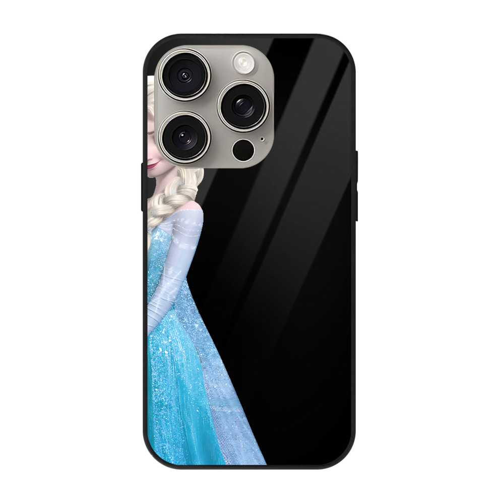 （画像用） アナと雪の女王 アンナ エルサ Frozen Anna Elsa 【iPhone15Pro対応】スマホケース 耐衝撃＆黄変防止 背面ガラス