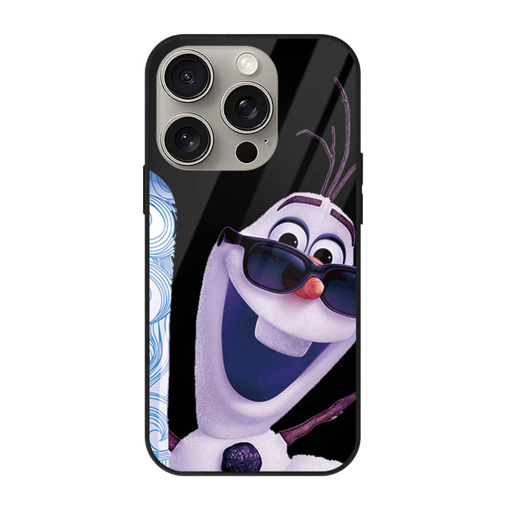 （画像用） アナと雪の女王 アンナ エルサ Frozen Anna Elsa 【iPhone15Pro対応】スマホケース 耐衝撃＆黄変防止 背面ガラス
