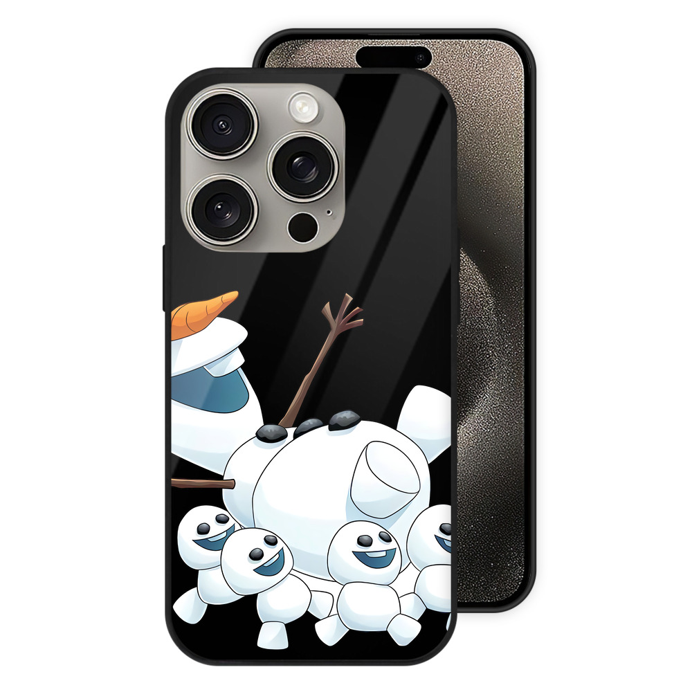 （画像用） アナと雪の女王 アンナ エルサ Frozen Anna Elsa 【iPhone15Pro対応】スマホケース 耐衝撃＆黄変防止 背面ガラス