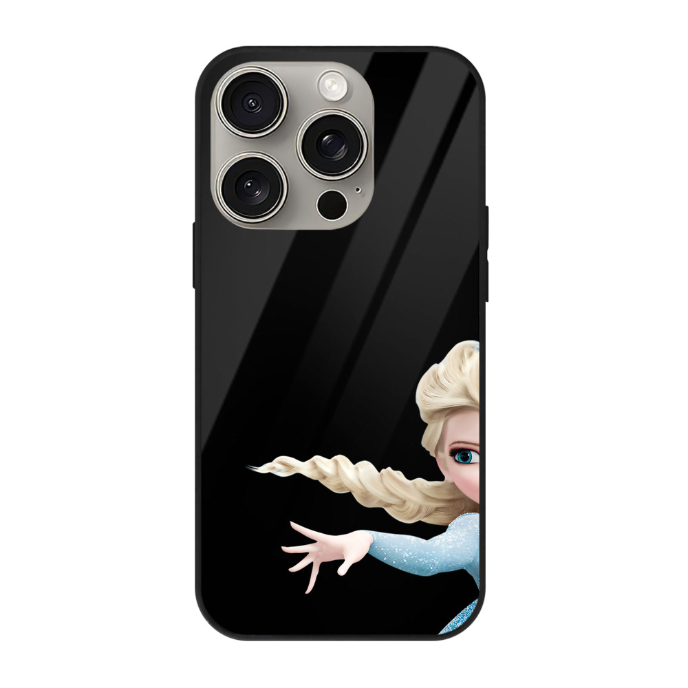 （画像用） アナと雪の女王 アンナ エルサ Frozen Anna Elsa 【iPhone15Pro対応】スマホケース 耐衝撃＆黄変防止 背面ガラス
