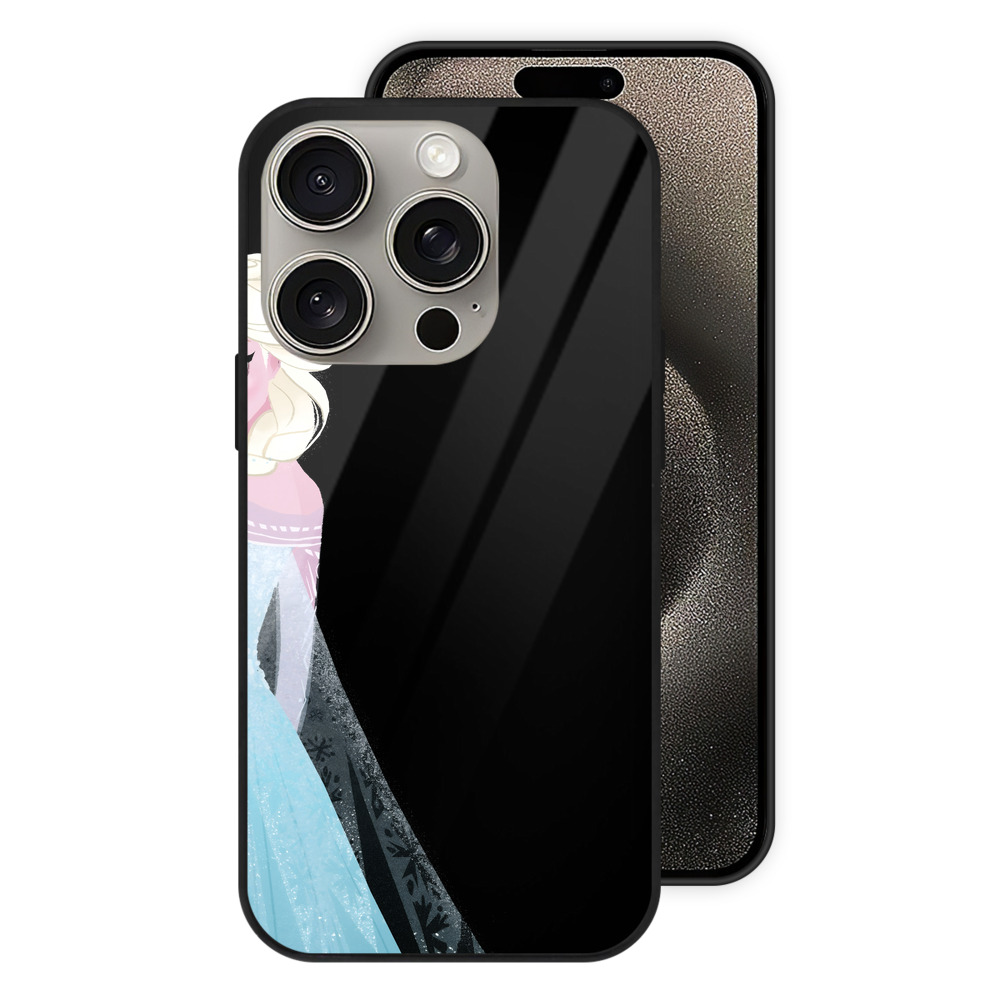（画像用） アナと雪の女王 アンナ エルサ Frozen Anna Elsa 【iPhone15Pro対応】スマホケース 耐衝撃＆黄変防止 背面ガラス